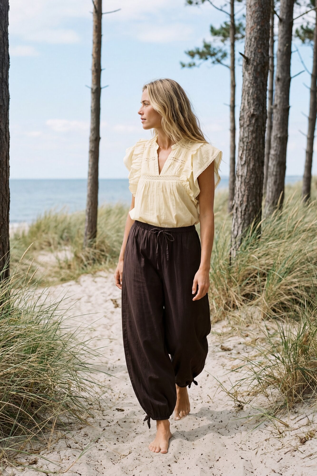 Mable Voile top - lysegul